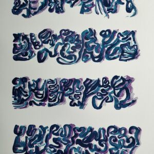 Leon Ferrari - Escrita em azul
