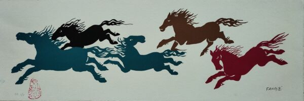 Cavalos coloridos